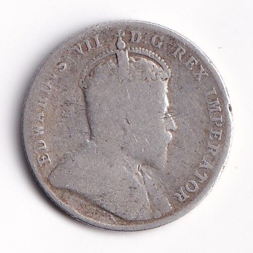 Canada 1907 10 Cents Ten Cent Silver Coin - King Edward VII - .925 Silver