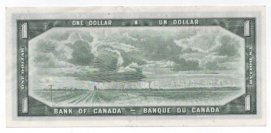 1954 $1 Canada Beattie/ Rasminsky H/M Prefix Low Print Changeover Run XF/AU