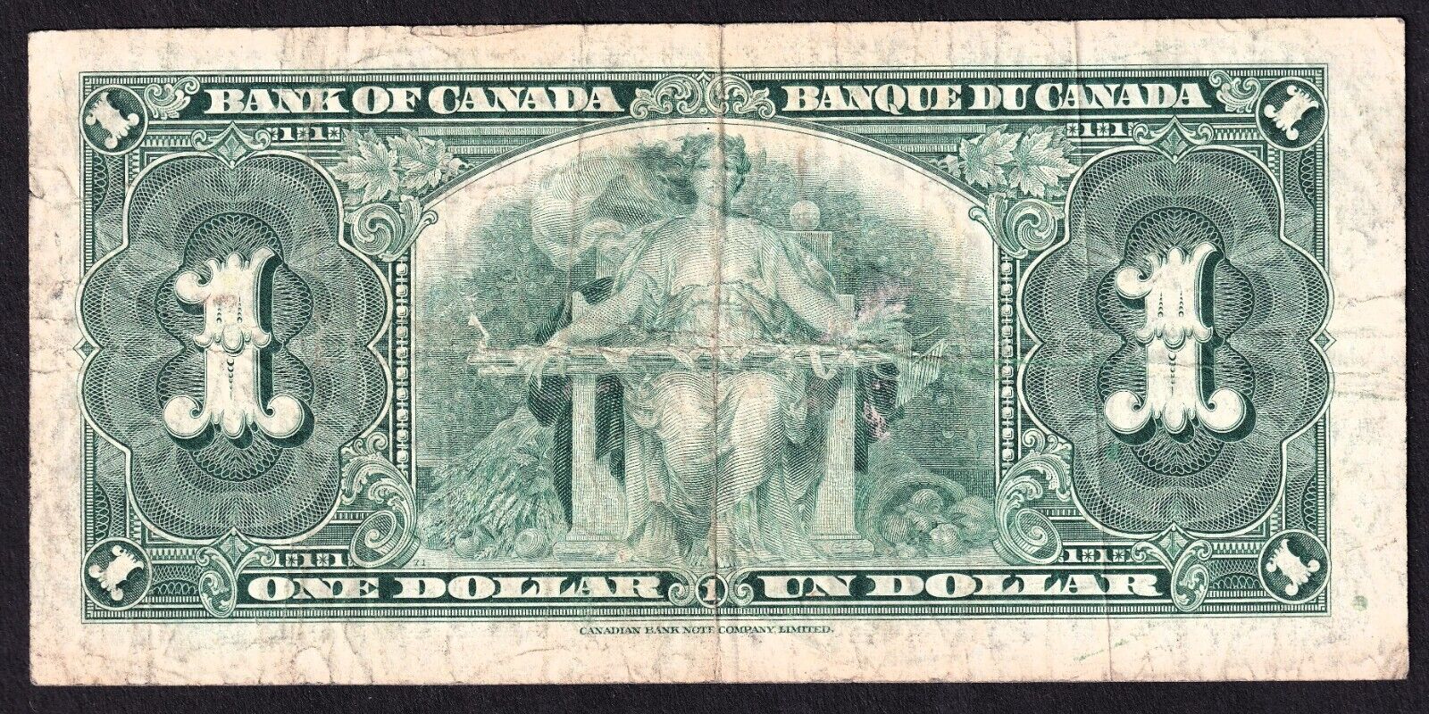 Canada 1937 $1 One Dollar Banknote Coyne - Towers O/N 9943629