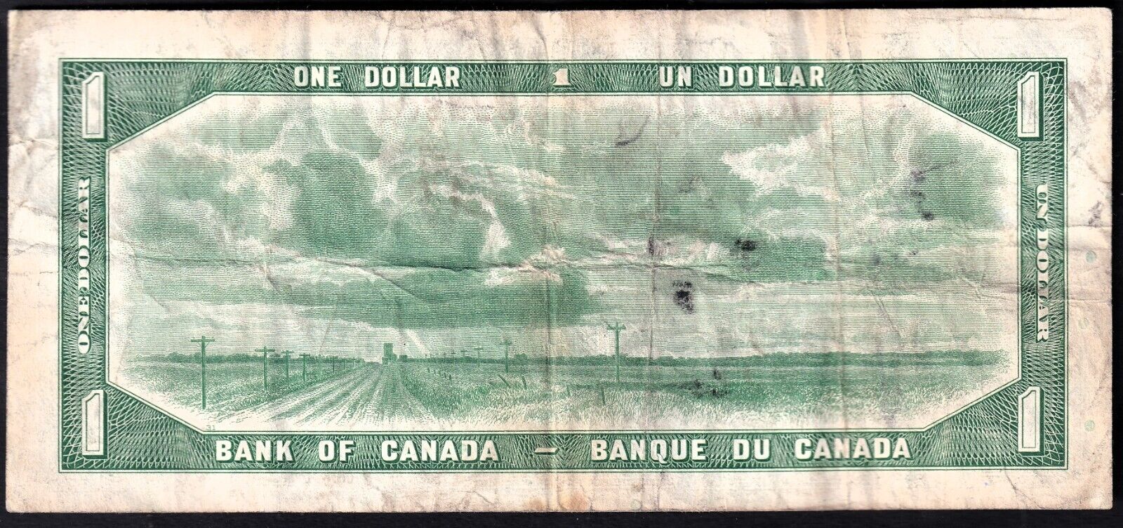 Canada 1954 $1 One Dollar Devils Face Banknote Beattie - Coyne P/A 3239013