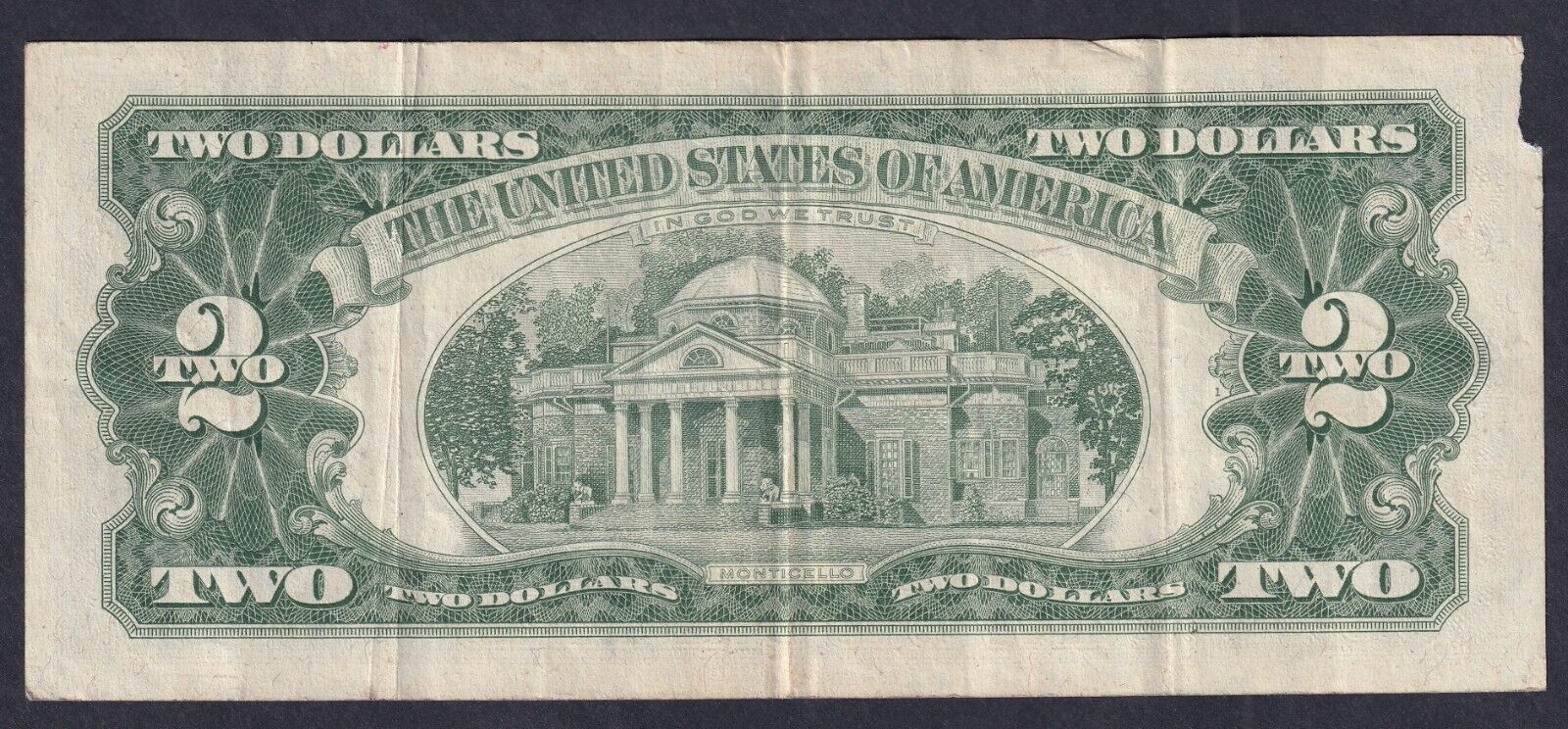 United States Series 1963 $2 Banknote Red Seal