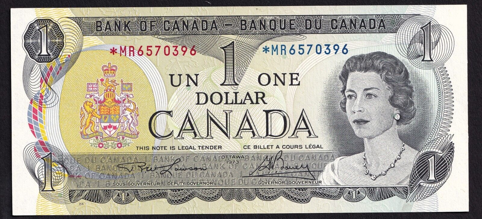 Canada 1973 $1 One Dollar Replacement Banknote Lawson - Bouey *MR 6570396