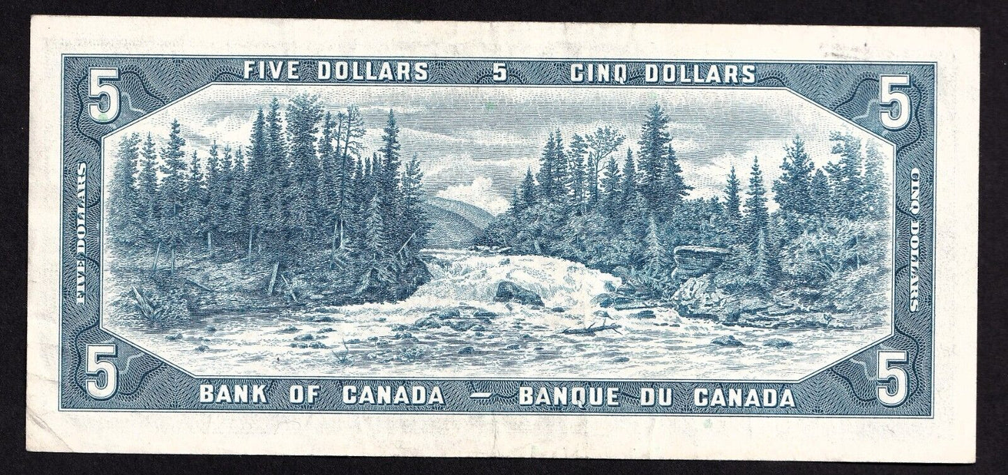 Canada 1954 $5 Five Dollar Replacement Banknote Beattie - Rasminsky *V/S 0106123