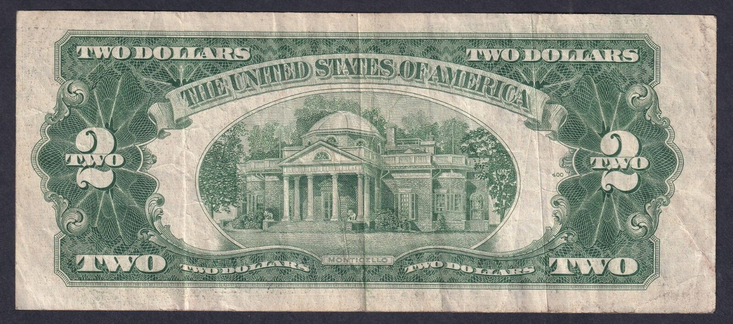 United States Series 1953 $2 Banknote Red Seal