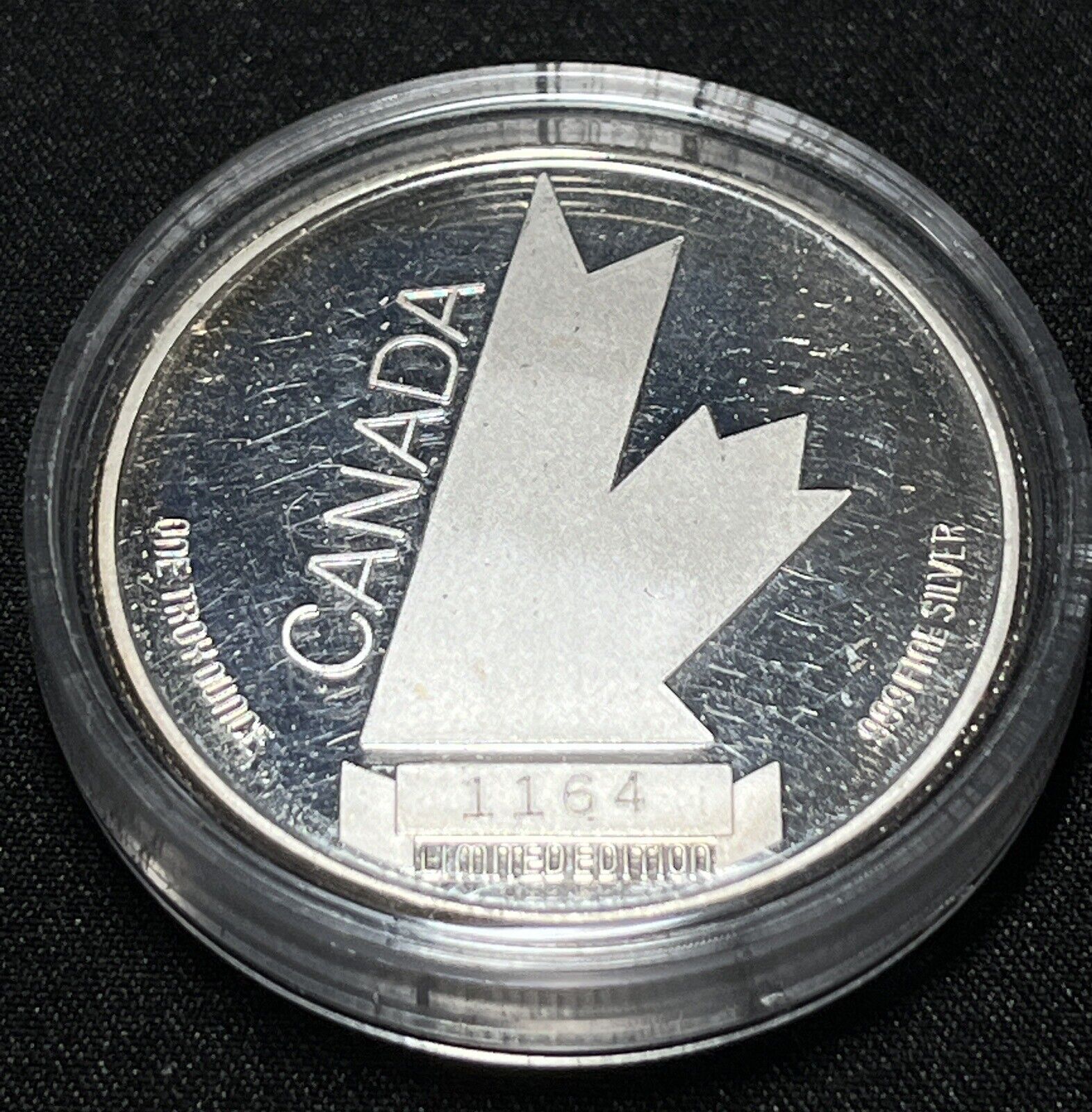 1991 Labatt Coupe Canada Cup, Team Canada  1 Troy Oz Fine Silver RARE