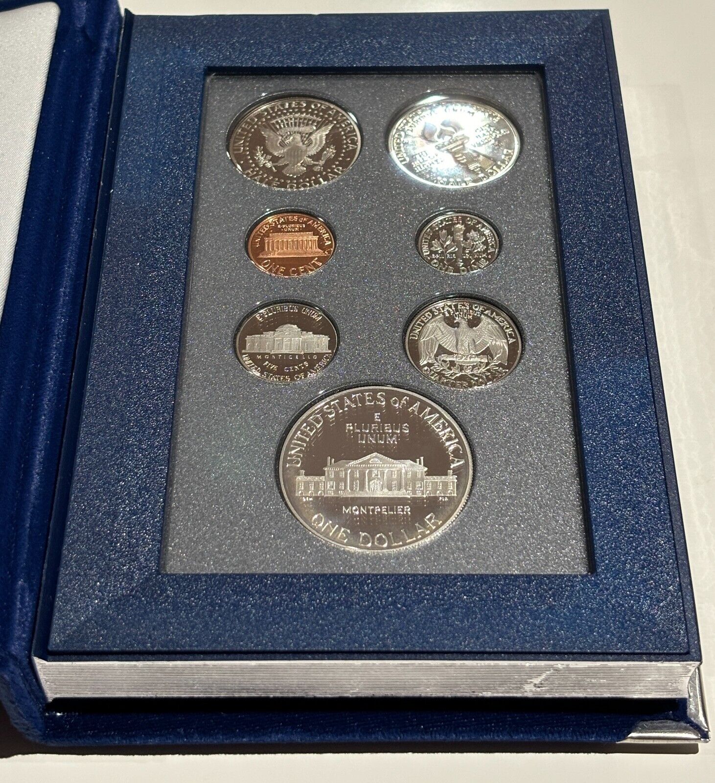 1993 U.S. James Madison 7 Coin Prestige Set Including Silver