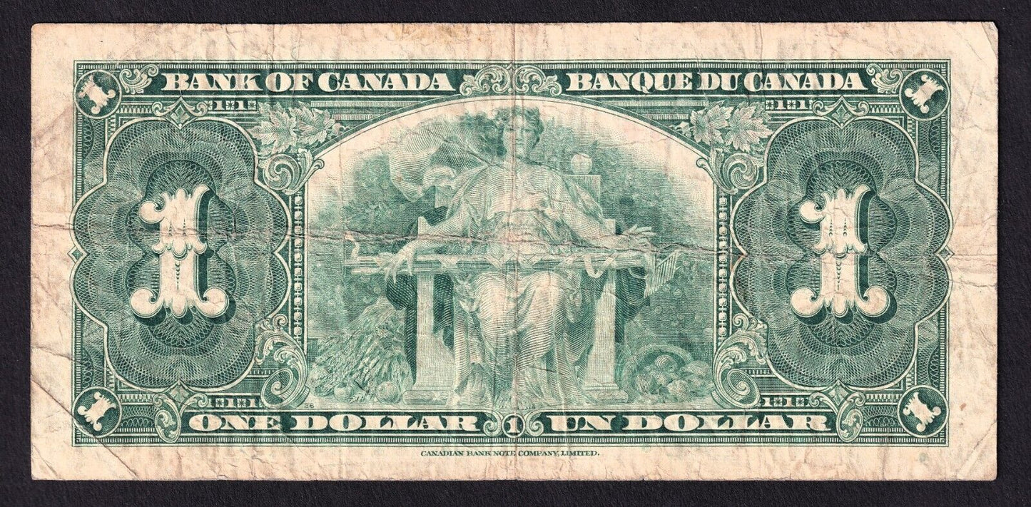 Canada 1937 $1 One Dollar Banknote Gordon - Towers M/L 9291373