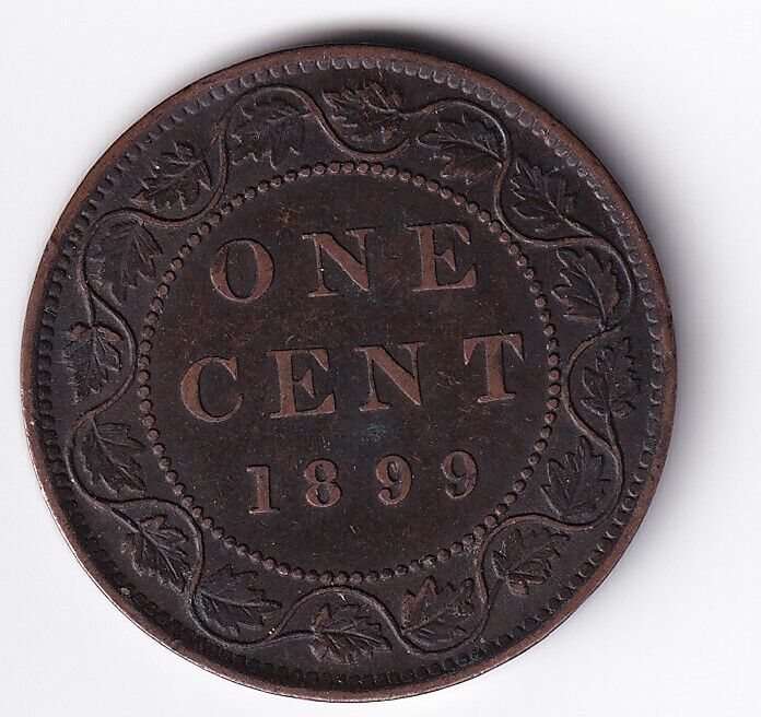 Canada 1899 1c One Large Cent Queen Victoria Very Fine +