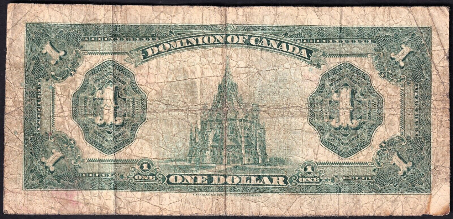 Dominion Of Canada 1923 $1 One Dollar Banknote Campbell - Clark E9279225