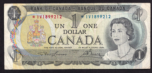 Canada 1973 $1 One Dollar Replacement Banknote Lawson - Bouey *IV 1899212