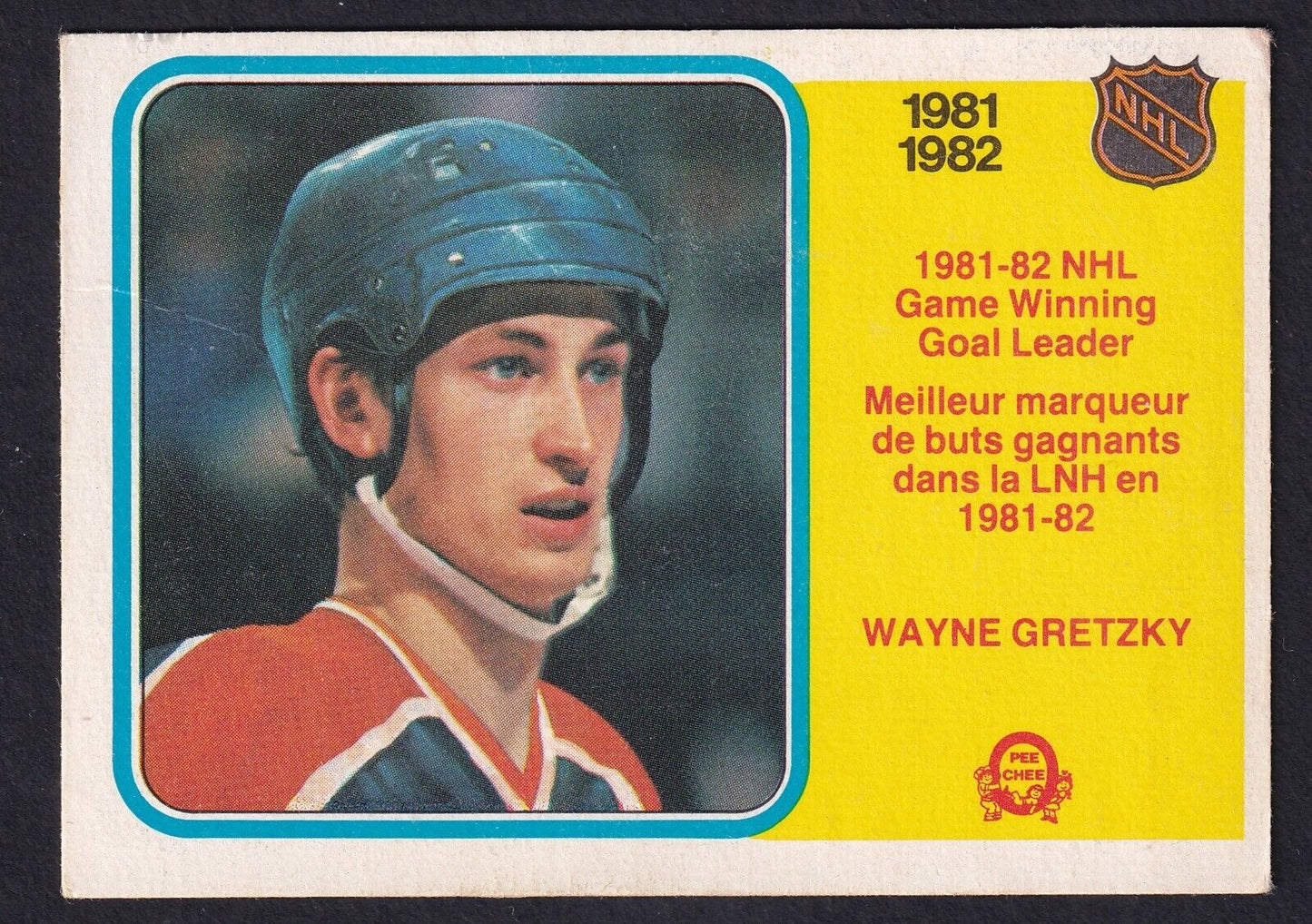 1981-1982 O-Pee-Chee Wayne Gretzky Edmonton Oilers Game Winning Goal Leader #242