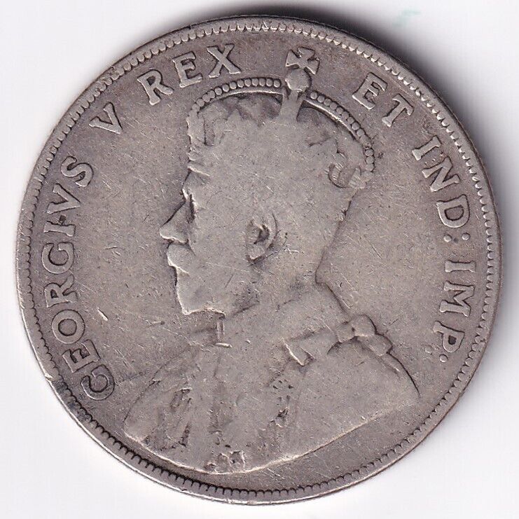 1911 Canada 50 Fifty Cents King George V .925 Silver VG