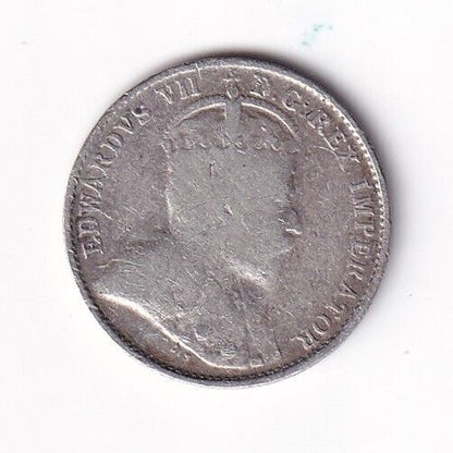 Canada 1902 H 5 Cents Small Nickel King Edward VII Sterling Silver Coin