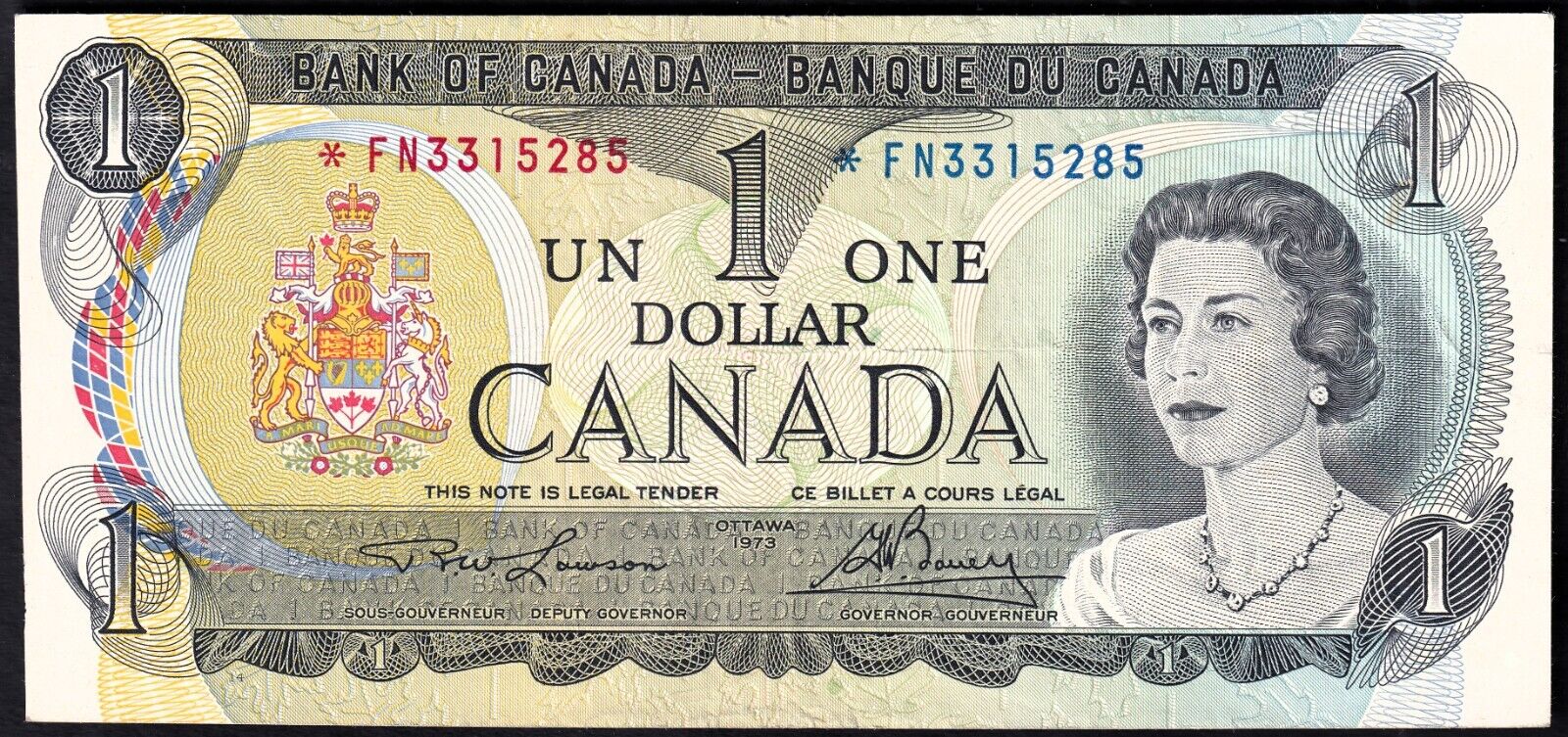 Canada 1973 $1 One Dollar Replacement Banknote Lawson - Bouey *FN 3315285