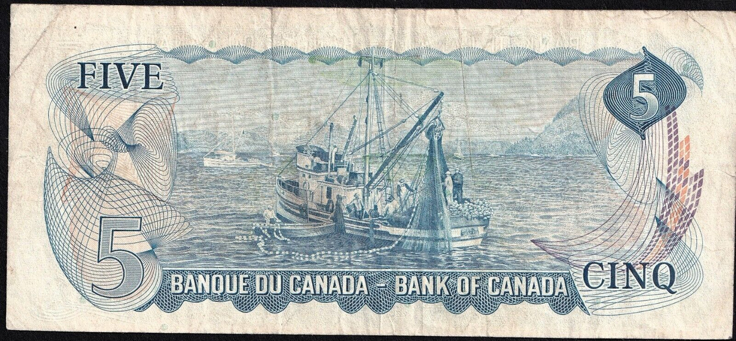 Canada 1972 $5 Five Dollar Banknote Bouey - Rasminsky Replacement *CC 3030563