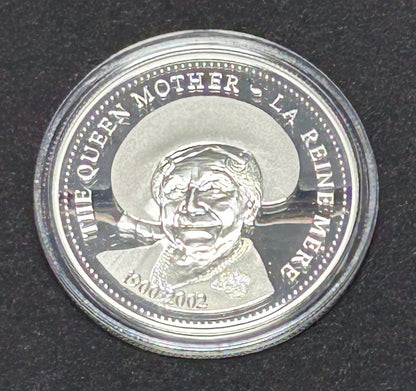 2002 Canadian Proof $1 Silver Dollar - The Queen Mother