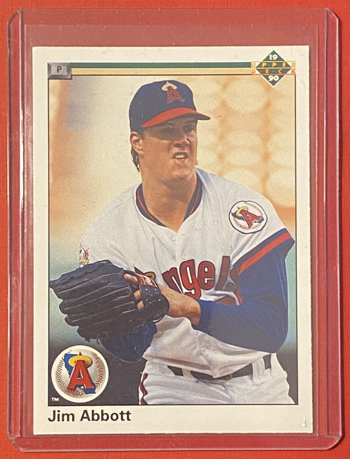 1990 Upper Deck Baseball Jim Abbott California Angels #645