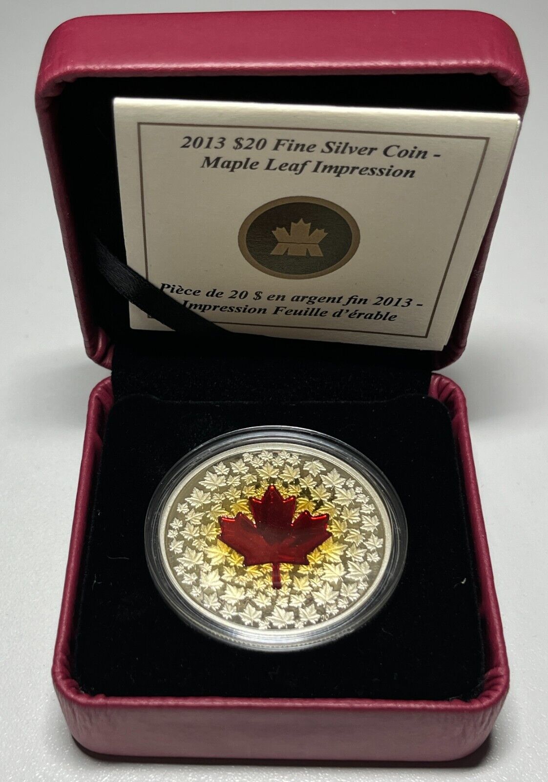 2013 Canada $20 .9999 Silver Maple Leaf Impression Proof Coin