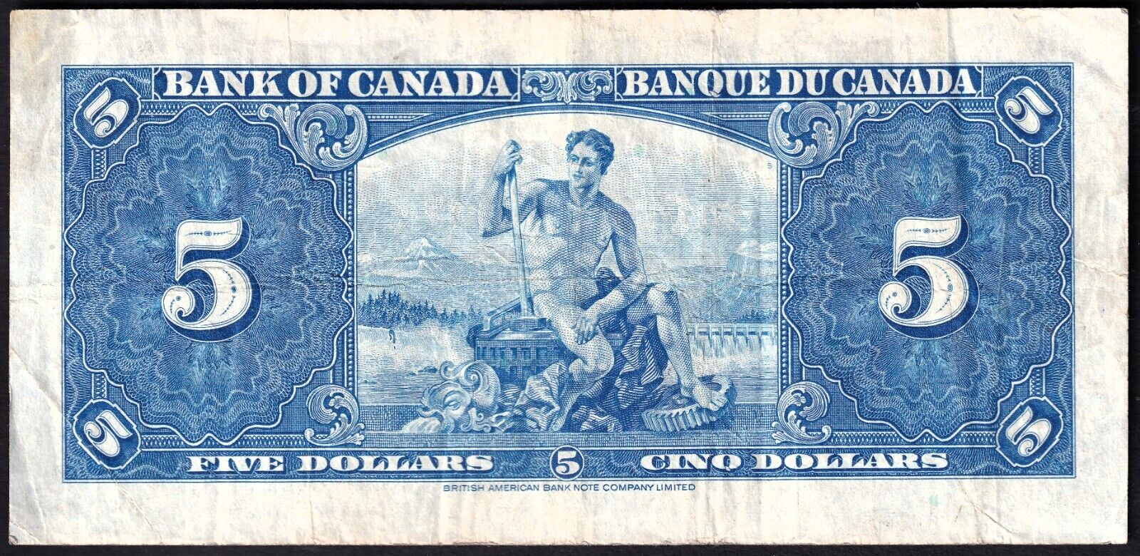 Canada 1937 $5 Five Dollar Banknote Gordon - Towers M/C 5452451