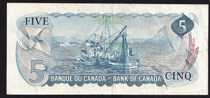 Canada 1972 $5 Five Dollar Banknote Lawson - Bouey Replacement *SB Below 1.6 M