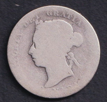 Canada 1892 25c Twenty Five Cent Silver Coin Queen Victoria .925 Silver