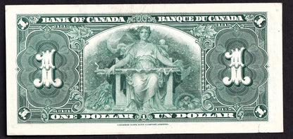 Canada 1937 $1 One Dollar Banknote Coyne - Towers S/N 2739800 Nice Colour