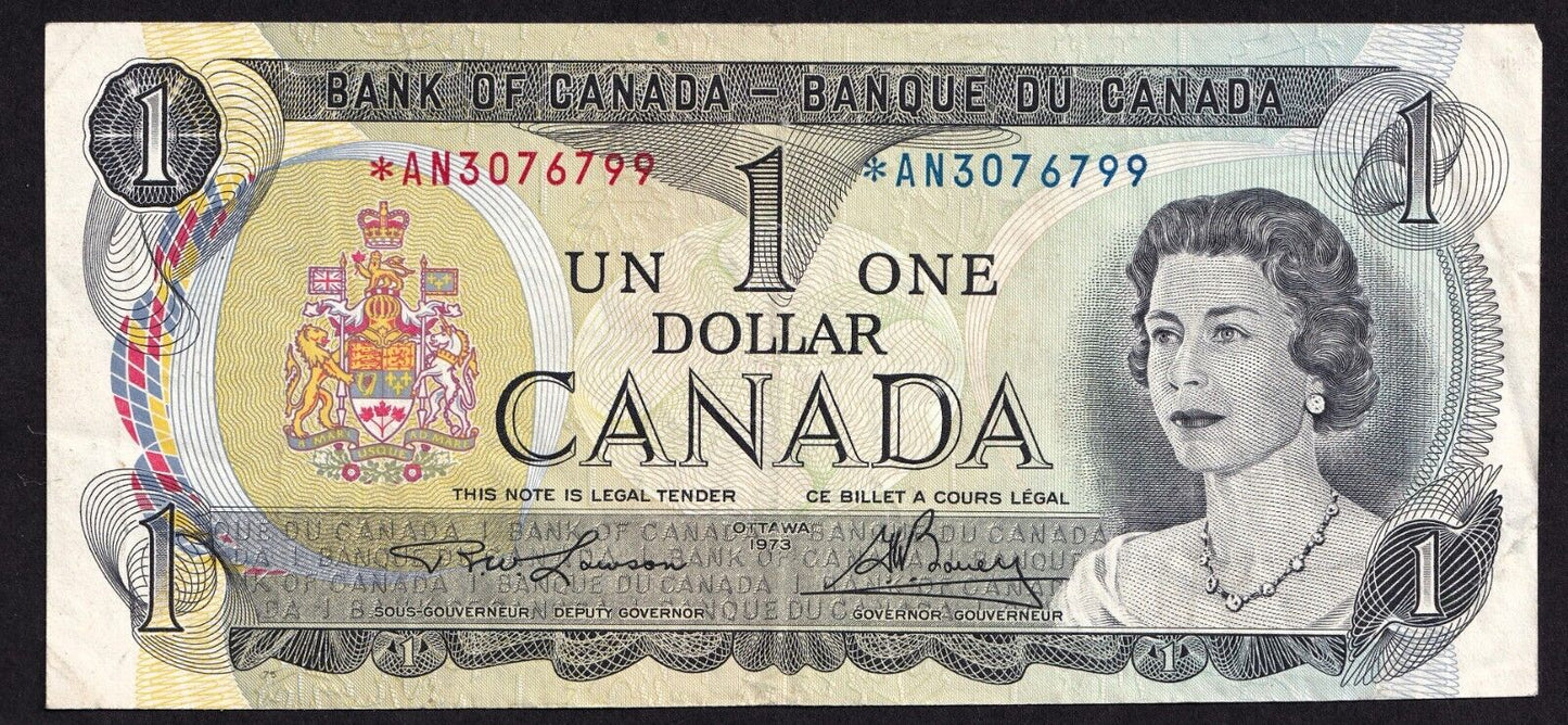 Canada 1973 $1 One Dollar Replacement Banknote Lawson - Bouey *AN 3076799