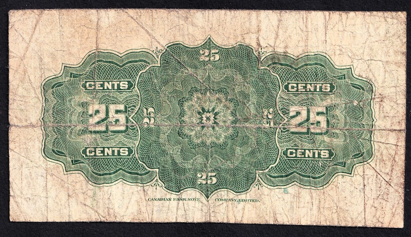 1923 Dominion of Canada 25c Shinplaster Note McCavour - Sanders 598600