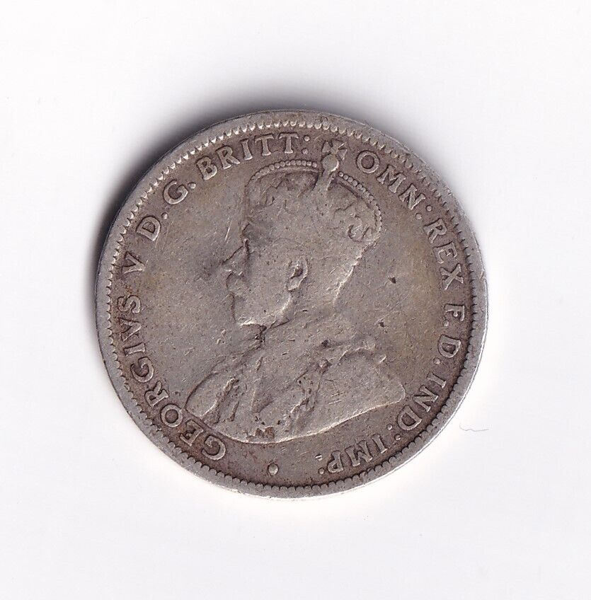 Australia 1917 One Schilling Silver Coin King George V