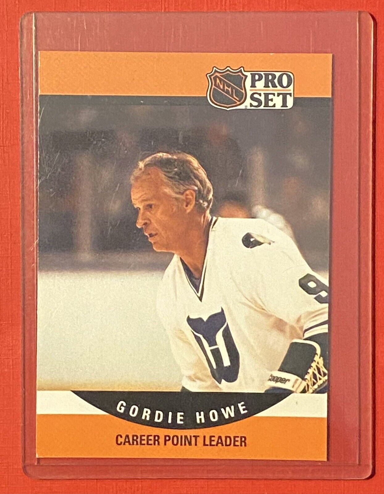 1990-91 Pro Set Gordie Howe Career Point Leader #654 Hartford Whalers