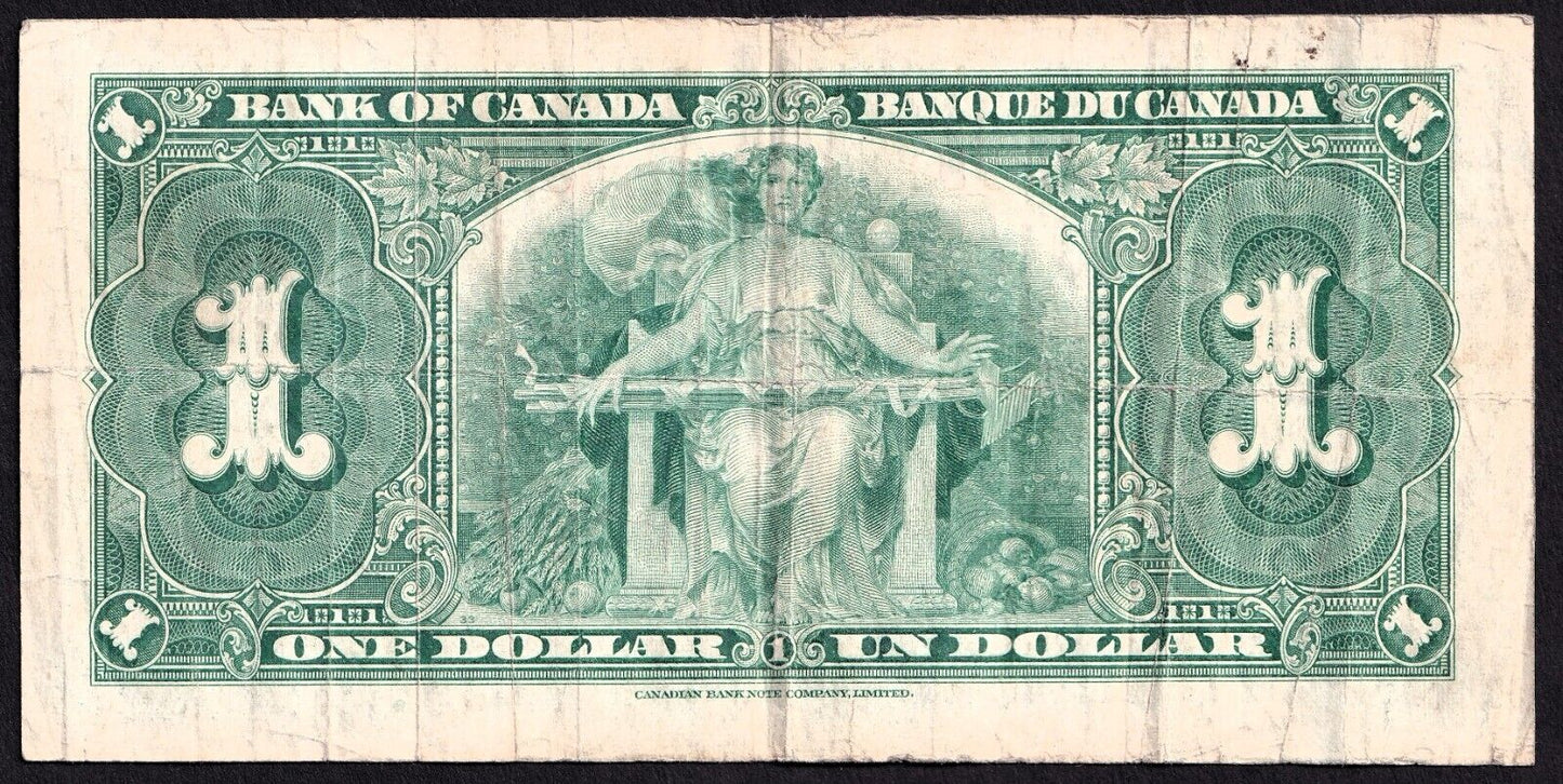 Canada 1937 $1 One Dollar Banknote Gordon - Towers C/M 3048679