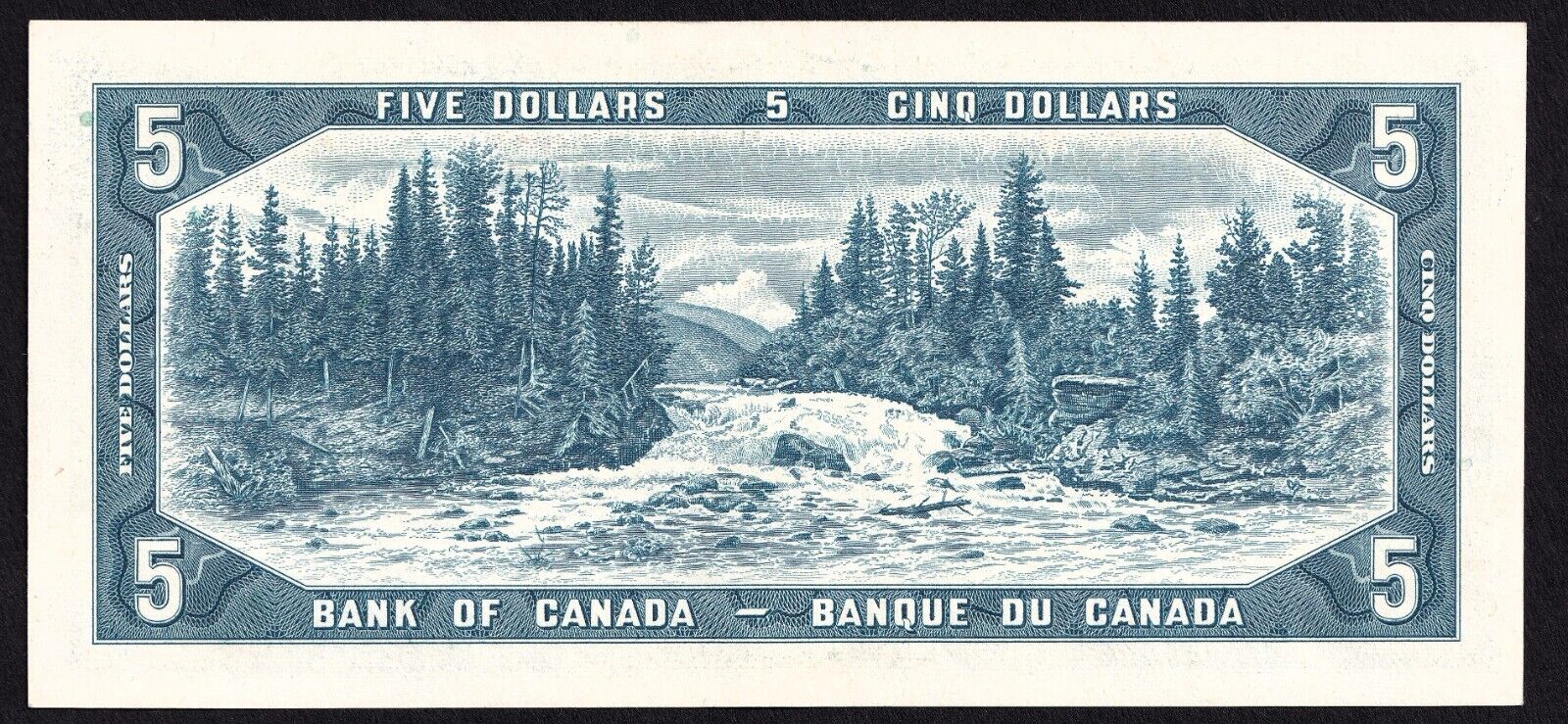 Canada 1954 $5 Five Dollar Banknote Bouey - Rasminsky Beautiful Colour U/X