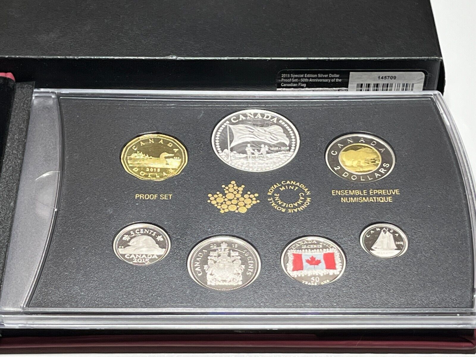 2015 RCM Fine Silver Proof Set - 50th Anniversary of the Canadian Flag