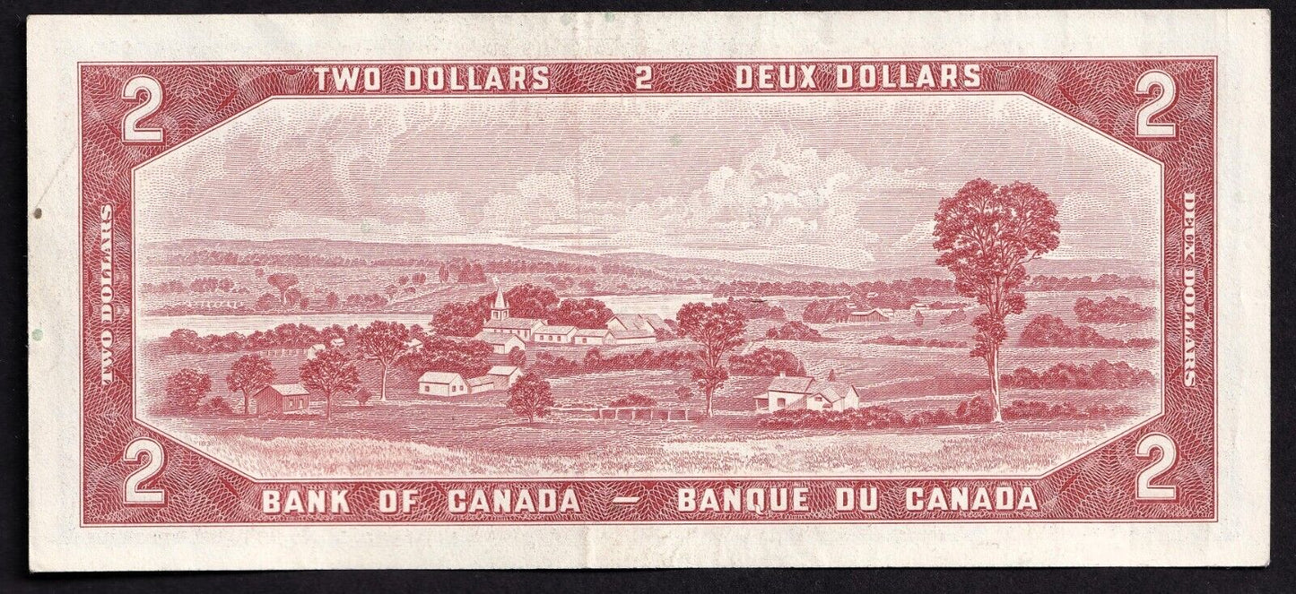 Canada 1954 $2 Two Dollar Banknote Lawson - Bouey U/G 1399010