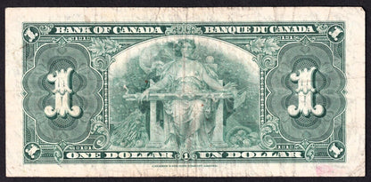 Canada 1937 $1 One Dollar Banknote Coyne - Towers B/N 1045578