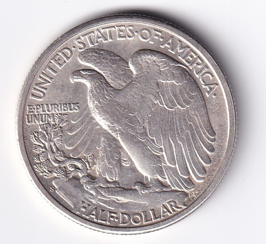 United States 1943-S  .900 Silver Walking Liberty Half Dollar 50 Cent