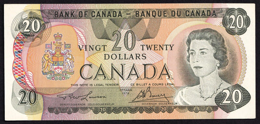 Canada 1979 $20 Twenty Dollar Banknote Lawson - Bouey 50037023335