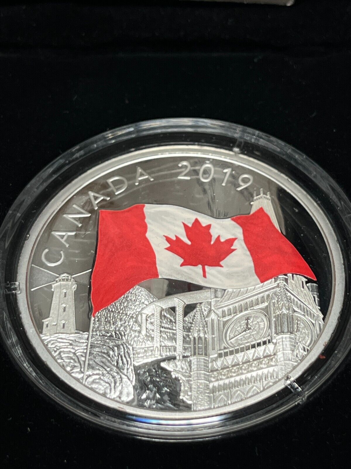 2019 Canada $30 Fine Silver Coin - The Fabric of Canada Complete With Box + COA