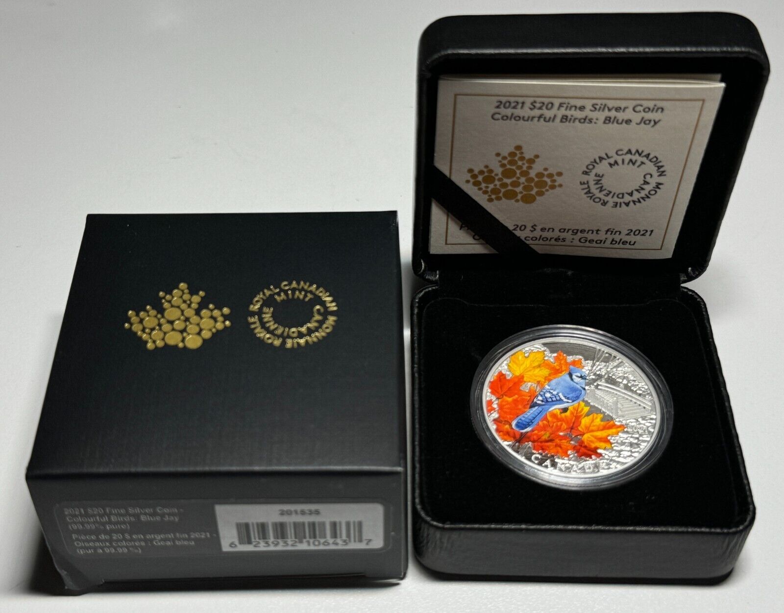 2021 Canada $20 Silver Colourful Birds of Canada - Blue Jay RARE Coin