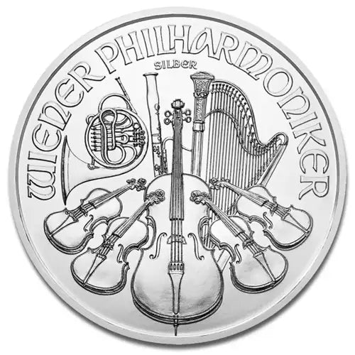 1 oz Silver Philharmonic .999 Fine Silver Coin - Austria - Random Date