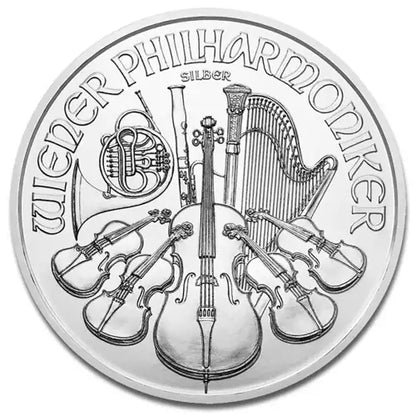 1 oz Silver Philharmonic .999 Fine Silver Coin - Austria - Random Date