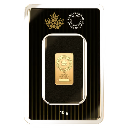10 gram Gold Bar | Royal Canadian Mint Sealed - cscoinsnbanknotes