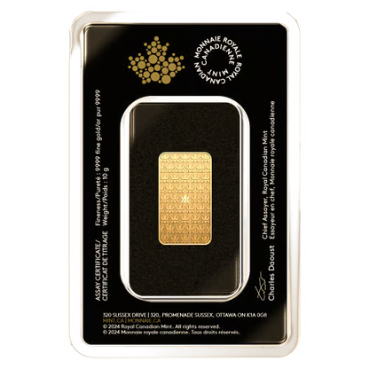 10 gram Gold Bar | Royal Canadian Mint Sealed - cscoinsnbanknotes