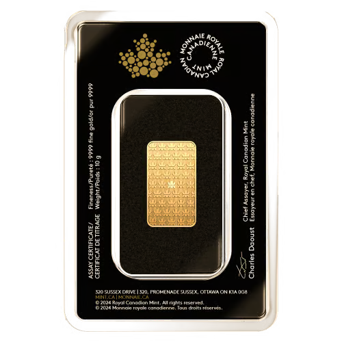 10 gram Gold Bar | Royal Canadian Mint Sealed - cscoinsnbanknotes