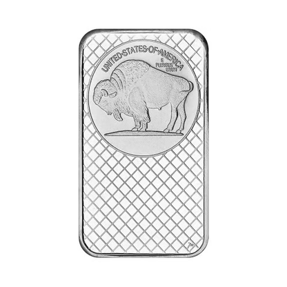 5 oz Buffalo Silver Bar | Silvertowne Mint - cscoinsnbanknotes