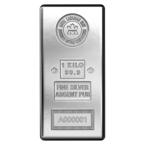 1 kilo Silver Bar | Royal Canadian Mint - cscoinsnbanknotes