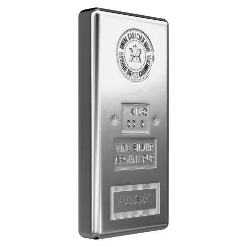 1 kilo Silver Bar | Royal Canadian Mint - cscoinsnbanknotes