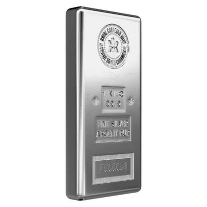 1 kilo Silver Bar | Royal Canadian Mint - cscoinsnbanknotes