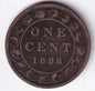 Canada 1888 1c One Large Cent Copper Coin Queen Victoria #1