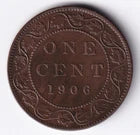 Canada 1916 1c One Large Cent Copper Coin King Edward VII EF Extra Fine